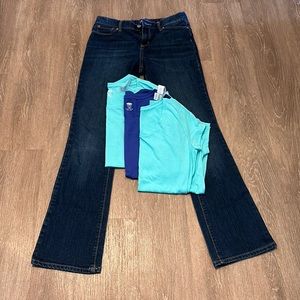 NWT Old Navy Tee Shirts and NWOT Bootcut Jeans